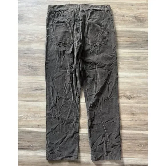 36 x 30 Mens Dark Brown Cotton Corduroy Pants Lions Crest by English Laundry - Picture 4 of 8